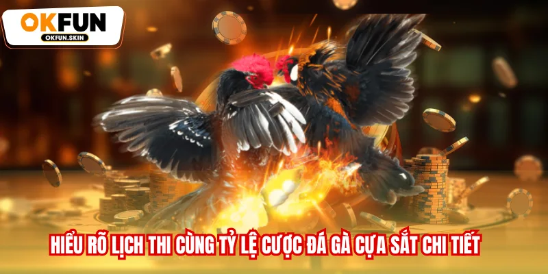 Hiểu rõ lịch thi cùng tỷ lệ cược đá gà cựa sắt chi tiết